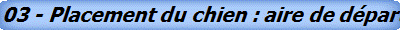 03 - Placement du chien : aire de départ